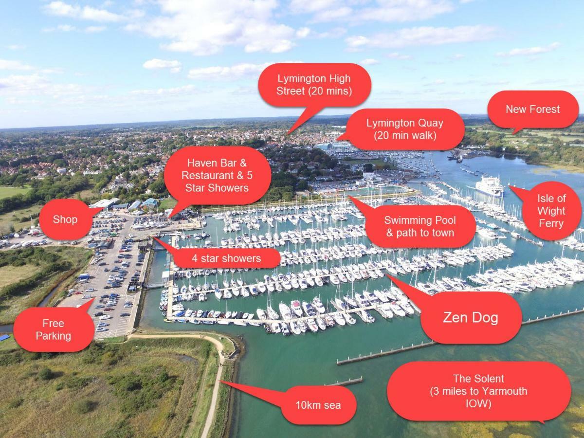 Hotel Zen Dog Luxury Motor Yacht Lymington Exterior foto
